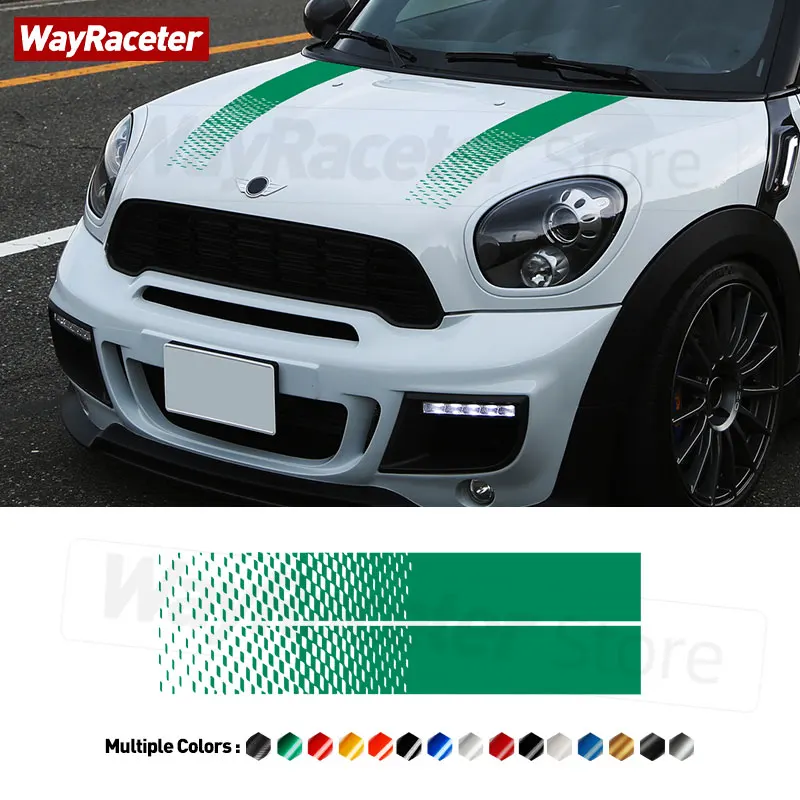 2 Pcs/Set Bonnet Hood Stripes Sticker Engine Cover Vinyl Decal For MINI Countryman R60 F60 ALL4 John Cooper Works U25 JCW
2 Pcs/Set Bonnet Hood Stripes Sticker Engine Cover Vinyl Decal For MINI Countryman R60 F60 ALL4 John Cooper Works U25 JCW
