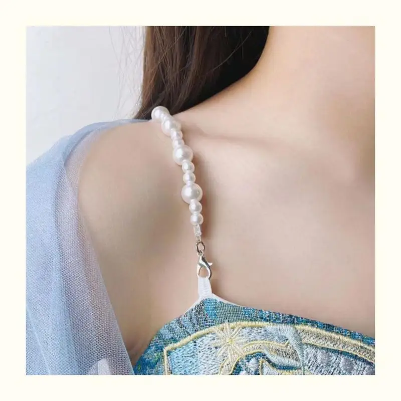 Hanfu Shoulder Strap Bra Accessories Women Imitation Pearl Non Slip Fixed Fashion Decoration Shoulder Belts
Hanfu Shoulder Strap Bra Accessories Women Imitation Pearl Non Slip Fixed Fashion Decoration Shoulder Belts