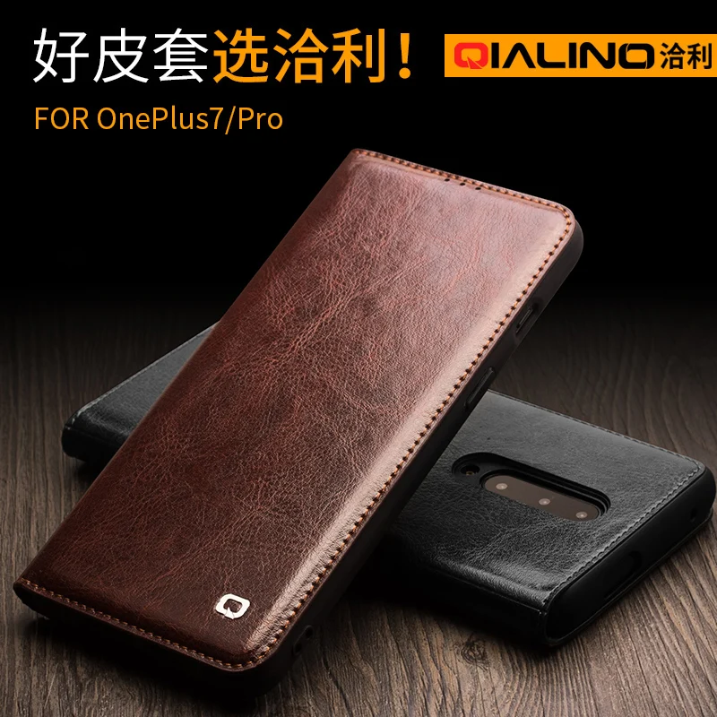 Для One Plus 7, брендовый чехол QIALINO из натуральной телячьей кожи, винтажный деловой откидной чехол для Oneplus 7 Pro
Для One Plus 7, брендовый чехол QIALINO из натуральной телячьей кожи, винтажный деловой откидной чехол для Oneplus 7 Pro