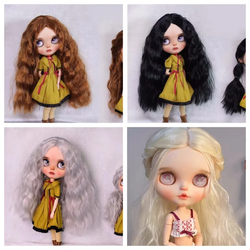 Blythes doll wig fits into the new 1/69-10in size fashion medium foam roll super soft silk wig for women black lily-valley white
Blythes doll wig fits into the new 1/69-10in size fashion medium foam roll super soft silk wig for women black lily-valley white