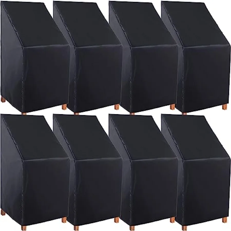 8 Pcs Stacking Outdoor Chair Covers Waterproof Black 210D Outdoor Patio Furniture Covers High Back Patio Chair Protection with
8 Pcs Stacking Outdoor Chair Covers Waterproof Black 210D Outdoor Patio Furniture Covers High Back Patio Chair Protection with