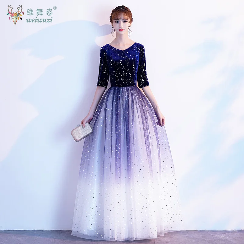 Элегантное модное блестящее бархатное кружевное вечернее платье с блестками и градиентом, изысканное ретро-красота
Элегантное модное блестящее бархатное кружевное вечернее платье с блестками и градиентом, изысканное ретро-красота