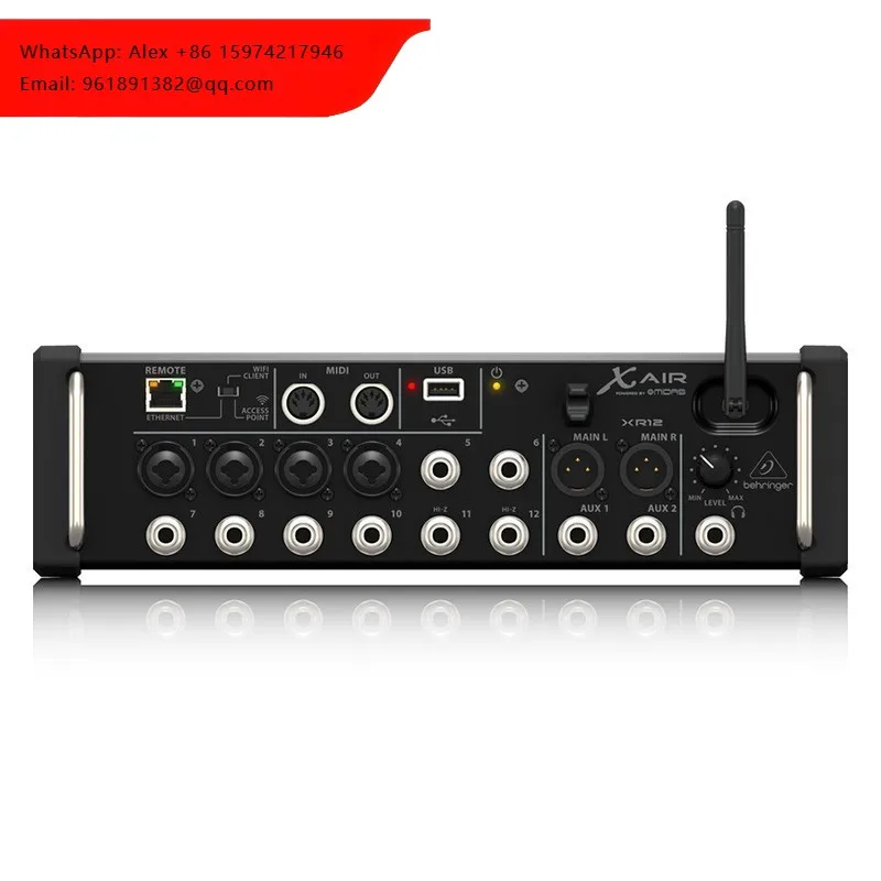 Behringers XR12 12-input Stage Box/Rackmount Digital Mixer For IPad/Android Tablets With 4 Midas Preamps Sound Console
Behringers XR12 12-input Stage Box/Rackmount Digital Mixer For IPad/Android Tablets With 4 Midas Preamps Sound Console