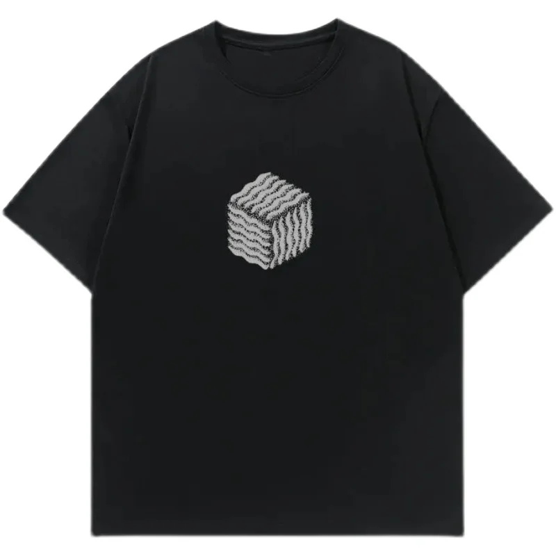 Motorcycle Pure Cotton Korean Style Short-Sleeved Men's Loose Trendy Brand Summer Printed Half-Sleeved Casual Trendy Bottoming
Motorcycle Pure Cotton Korean Style Short-Sleeved Men's Loose Trendy Brand Summer Printed Half-Sleeved Casual Trendy Bottoming