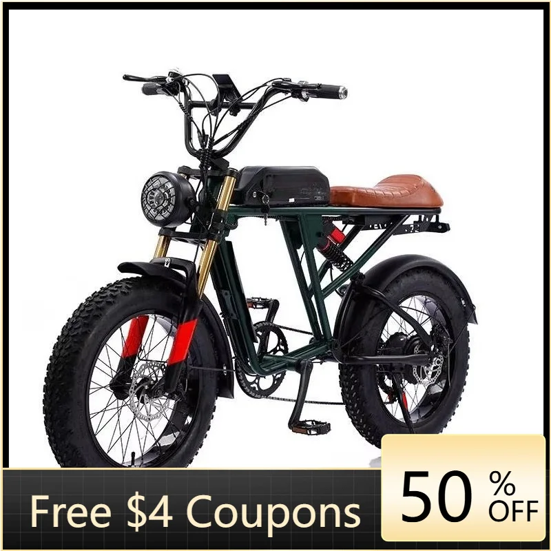Rs 2026 new retro retro super electric hybrid bike 73 fat tires 20 inches 1500W 48V 13AH/26AH long-range electric bike
Rs 2026 new retro retro super electric hybrid bike 73 fat tires 20 inches 1500W 48V 13AH/26AH long-range electric bike