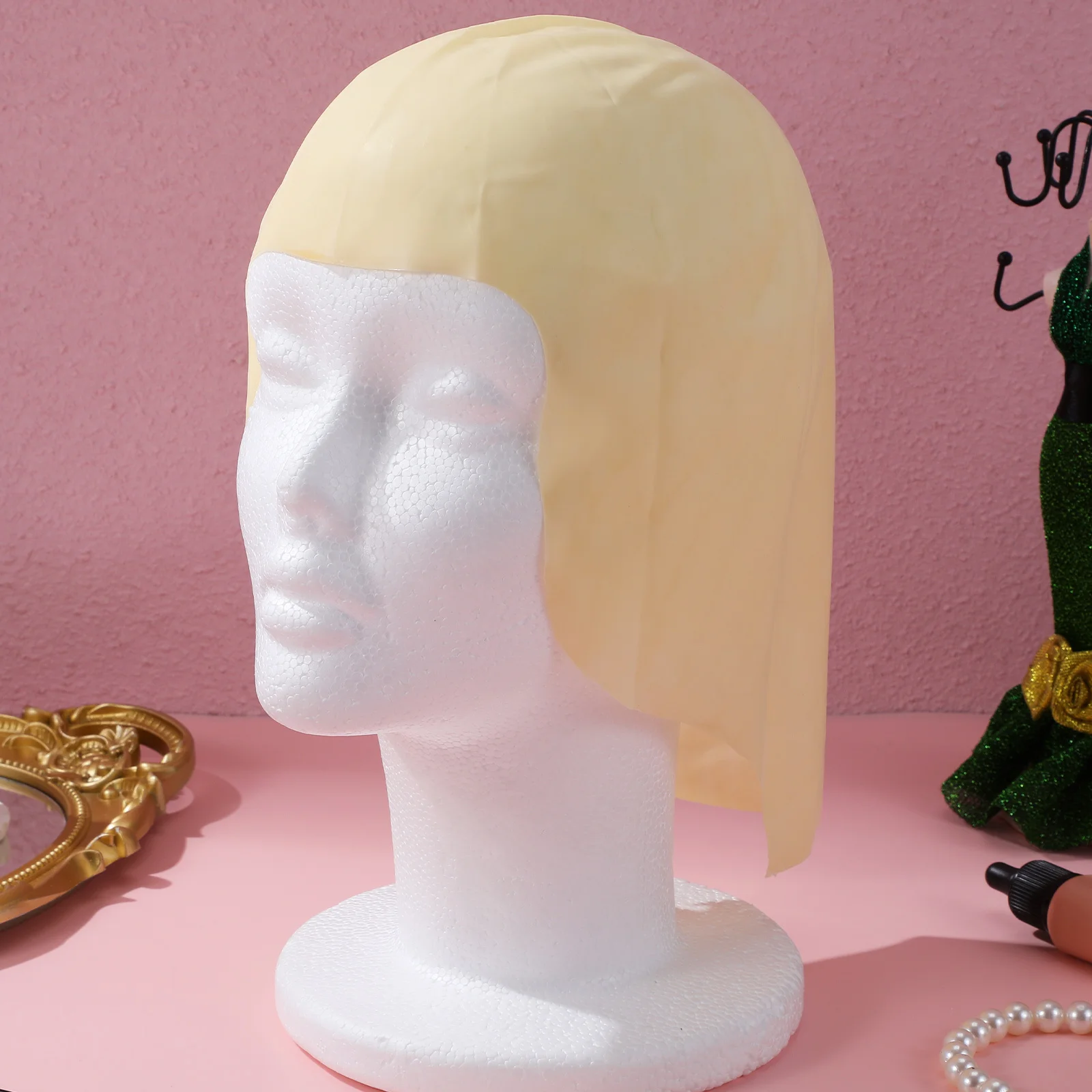 Bald Skull Cap Wigs Cosplay Hat Funny Headwear for Halloween Party Lightweight One Size Fits Most Durable Latex Material
Bald Skull Cap Wigs Cosplay Hat Funny Headwear for Halloween Party Lightweight One Size Fits Most Durable Latex Material