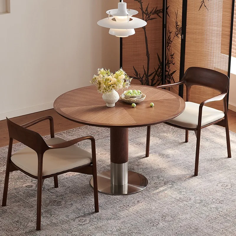 Medieval solid wood round dining table round table Nordic ash wood small apartment French retro casual negotiation table
Medieval solid wood round dining table round table Nordic ash wood small apartment French retro casual negotiation table