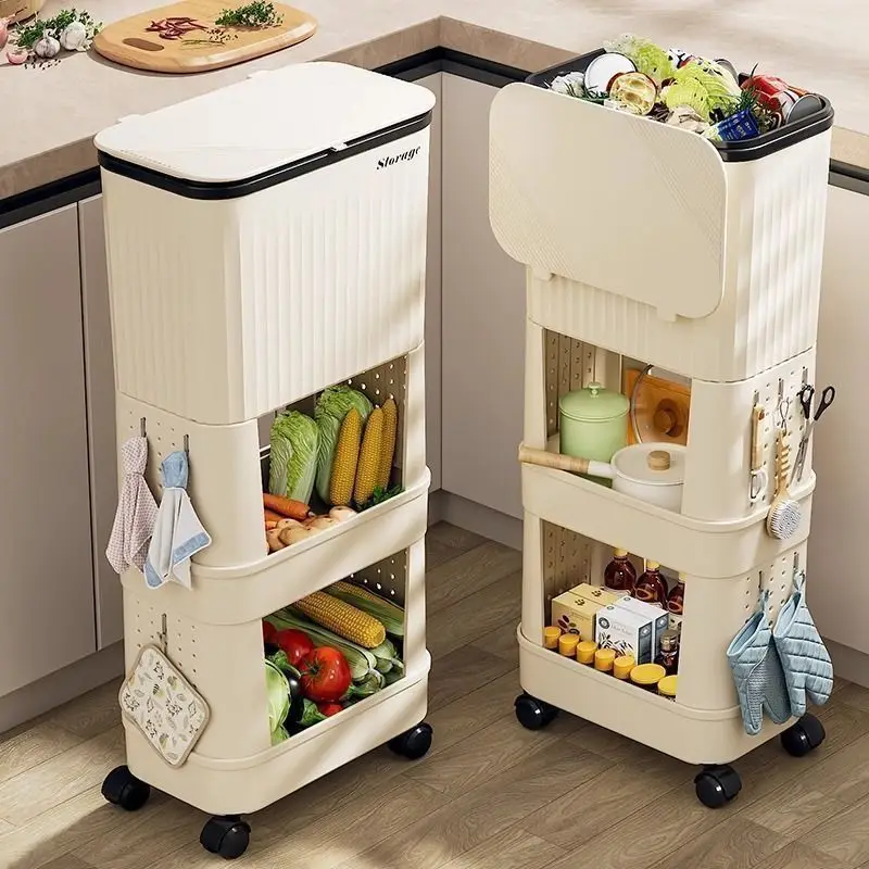 Multi-functional Trash Can Large Capacity Storage Double-layer Mobile Trash Can with Lid Kitchen Bathroom Bedroom Accessories
Multi-functional Trash Can Large Capacity Storage Double-layer Mobile Trash Can with Lid Kitchen Bathroom Bedroom Accessories