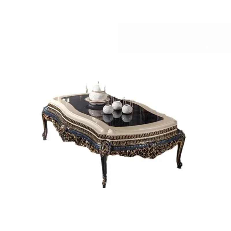 European coffee table solid wood coffee table carved French size apartment living room home designer
European coffee table solid wood coffee table carved French size apartment living room home designer