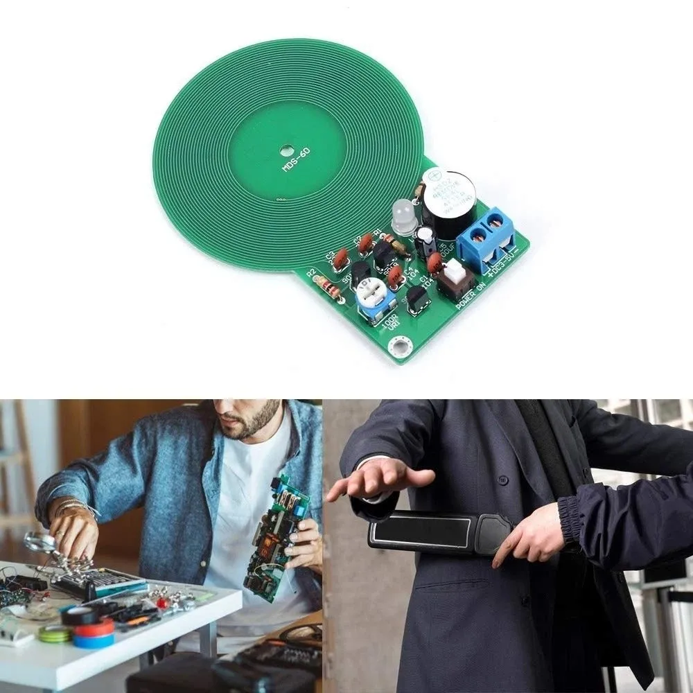 DC 3V-5V Metal Detector Kit 60mm Sensor Non-contact Design Non-contact Sensor Module Electronic Part Board Module
DC 3V-5V Metal Detector Kit 60mm Sensor Non-contact Design Non-contact Sensor Module Electronic Part Board Module