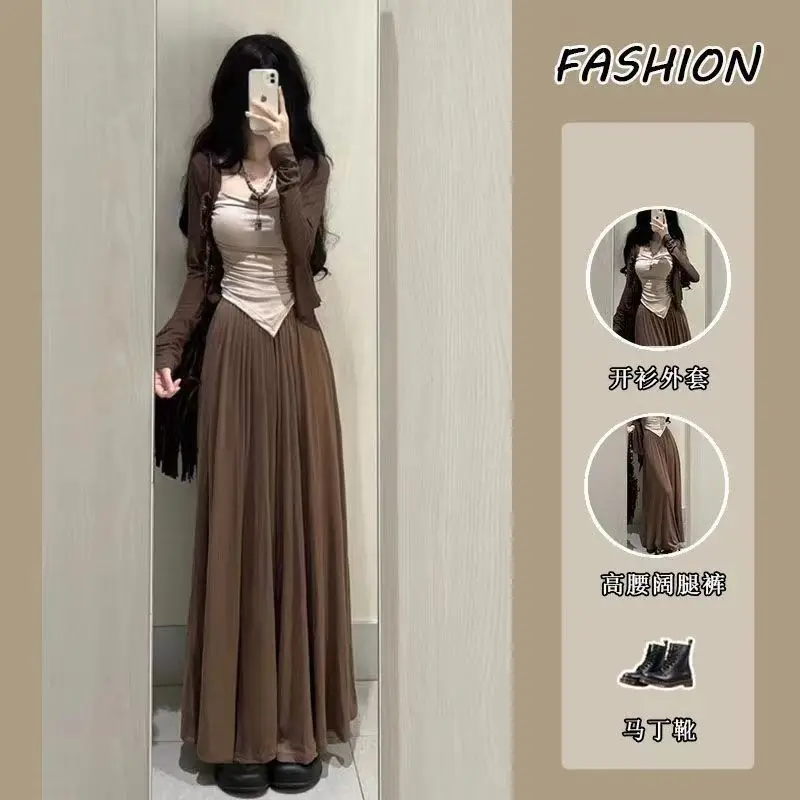 2024Summer New Pure Desire Style Hot Girl Sun Protection Long Sleeve Cardigan Jacket Camisole Wide Leg Pants Three-Piece Set for
2024Summer New Pure Desire Style Hot Girl Sun Protection Long Sleeve Cardigan Jacket Camisole Wide Leg Pants Three-Piece Set for