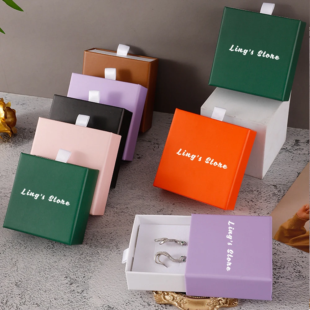 24/50/100Pcs Custom Logo Jewelry Drawer Box With White Sponge For Rings Earrings Bracelet Pendant Necklace Studs Gift Packaging
24/50/100Pcs Custom Logo Jewelry Drawer Box With White Sponge For Rings Earrings Bracelet Pendant Necklace Studs Gift Packaging