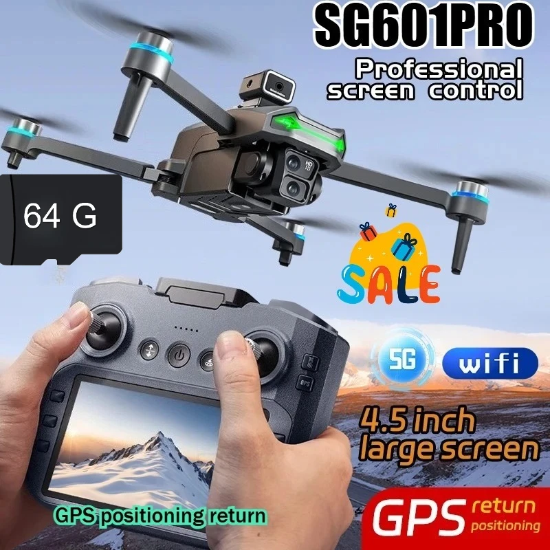 2025 SG601 PRO With Screen GPS Drone Aerial 8K HD Professional Quadcopter Obstacle Avoidance Brushless Remote Control Aircraft
2025 SG601 PRO With Screen GPS Drone Aerial 8K HD Professional Quadcopter Obstacle Avoidance Brushless Remote Control Aircraft