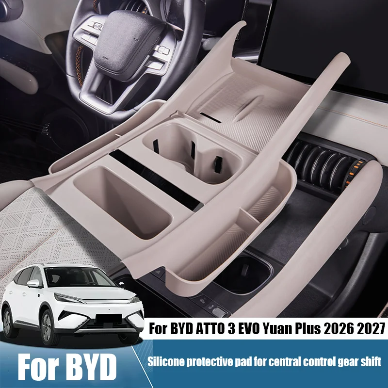 For BYD ATTO 3 EVO Yuan Plus 2026 2027 Silicone material for the protective pad of the car's central control gear shift panel
For BYD ATTO 3 EVO Yuan Plus 2026 2027 Silicone material for the protective pad of the car's central control gear shift panel