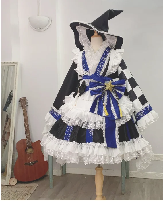 Touhou Project Kirisame Marisa Customize Dress Cosplay Costume Cos Game Anime Party Uniform Hallowen Play Role Clothes Clothing
Touhou Project Kirisame Marisa Customize Dress Cosplay Costume Cos Game Anime Party Uniform Hallowen Play Role Clothes Clothing