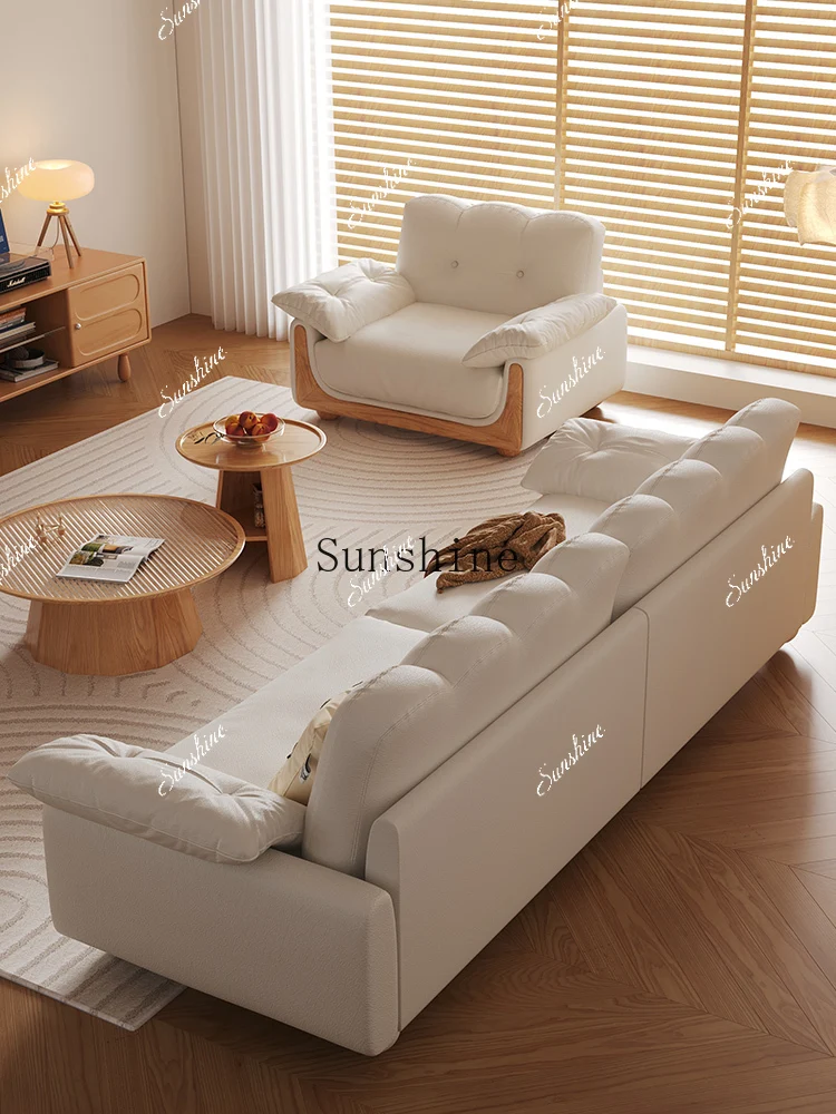 Log wind cloud sofa solid wood new small apartment living room Japanese cat scratching fabricP
Log wind cloud sofa solid wood new small apartment living room Japanese cat scratching fabricP