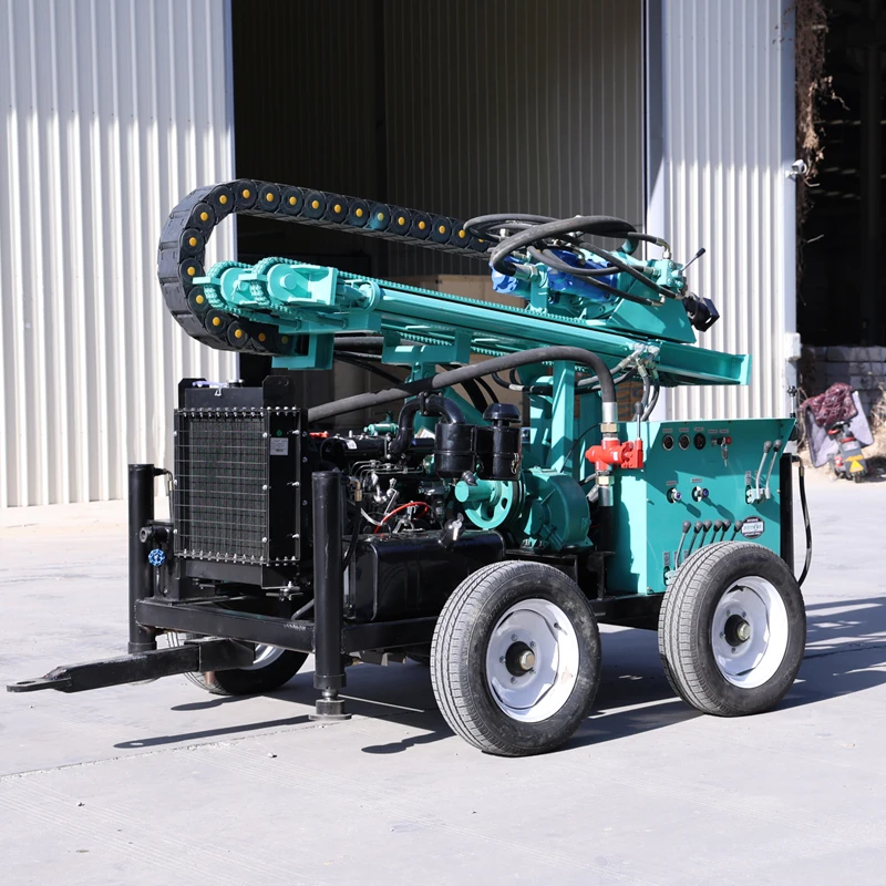 Customized Portable Water Well Drilling Rig Hydraulic Control Diesel Power Drilling Machine for 200M Deep Hole Drilling
Customized Portable Water Well Drilling Rig Hydraulic Control Diesel Power Drilling Machine for 200M Deep Hole Drilling