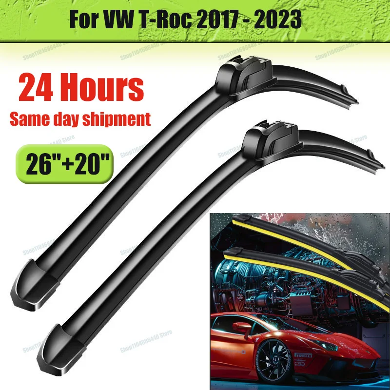 Wiper Front Wiper Blades Set For VW T-Roc 2017 - 2023 2018 2019 2020 2021 2022 Windshield Windscreen Window 26"+20"
Wiper Front Wiper Blades Set For VW T-Roc 2017 - 2023 2018 2019 2020 2021 2022 Windshield Windscreen Window 26"+20"