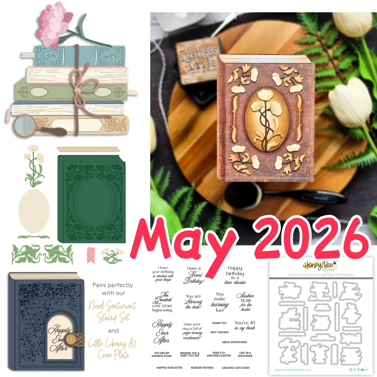 May 2026 Stacked Stories Books Add On Metal Cutting Dies Clear Stamps Stencil for DIY Making Card Scrapbook Embossed Decoration
May 2026 Stacked Stories Books Add On Metal Cutting Dies Clear Stamps Stencil for DIY Making Card Scrapbook Embossed Decoration