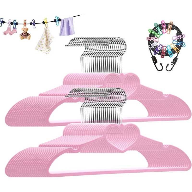 Plastic Hangers 50 Pack, Cute Clothes Hanger Ultra Thin Space Saving - Pink Clothes Hangers with 360 Degree Swivel Hook
Plastic Hangers 50 Pack, Cute Clothes Hanger Ultra Thin Space Saving - Pink Clothes Hangers with 360 Degree Swivel Hook