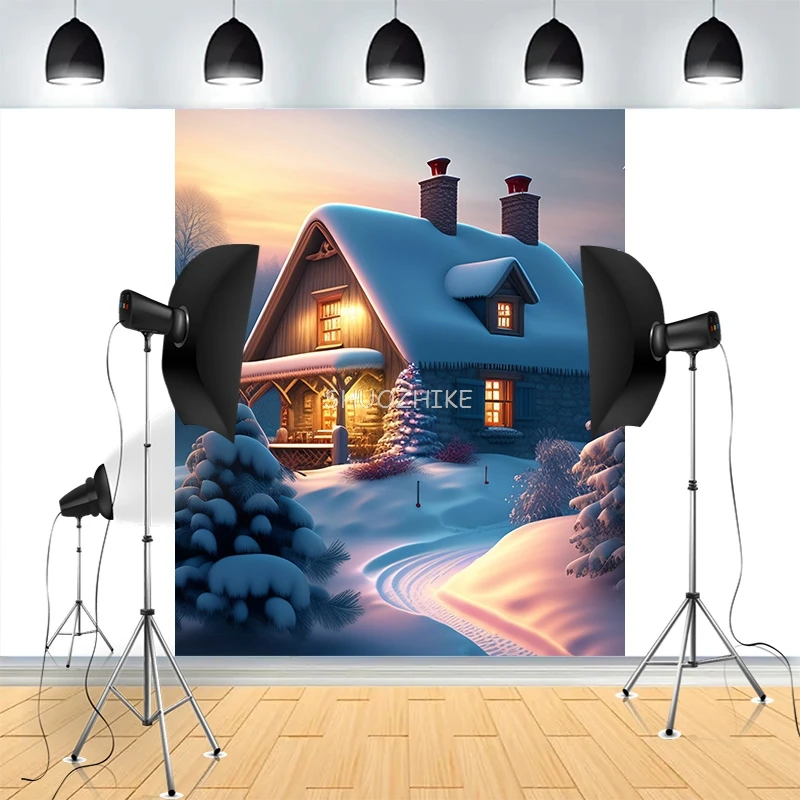 Christmas Day Gifts Background Living Room Fireplace Pine Tree Snowflake Family Party Arafed Trailer Photography Backdrops AF-02
Christmas Day Gifts Background Living Room Fireplace Pine Tree Snowflake Family Party Arafed Trailer Photography Backdrops AF-02