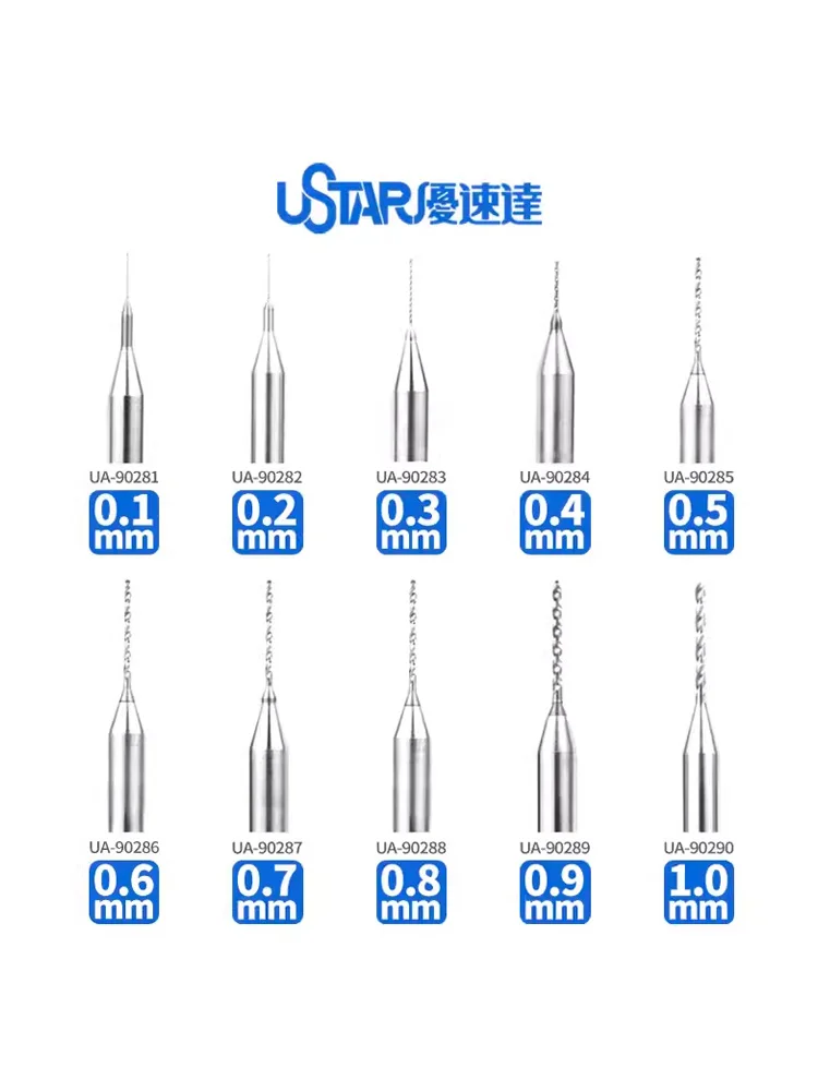 Ustar 90281-90290 Model Special Precision Hand Drill Set 0.1~1mm Scale Military Model Kit Anime SciFi DIY Doll Building Tool
Ustar 90281-90290 Model Special Precision Hand Drill Set 0.1~1mm Scale Military Model Kit Anime SciFi DIY Doll Building Tool