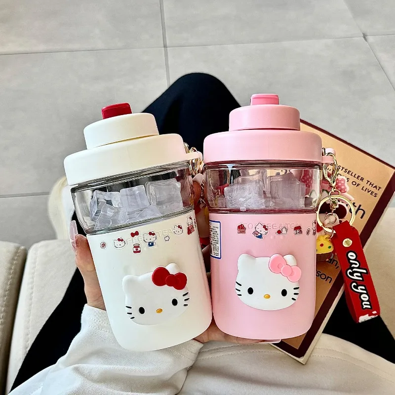 520ml Hello Kitty Glass Cup Cute Straw Coffee Mug Heat Resistant High Value Water Bottle for Girls
520ml Hello Kitty Glass Cup Cute Straw Coffee Mug Heat Resistant High Value Water Bottle for Girls