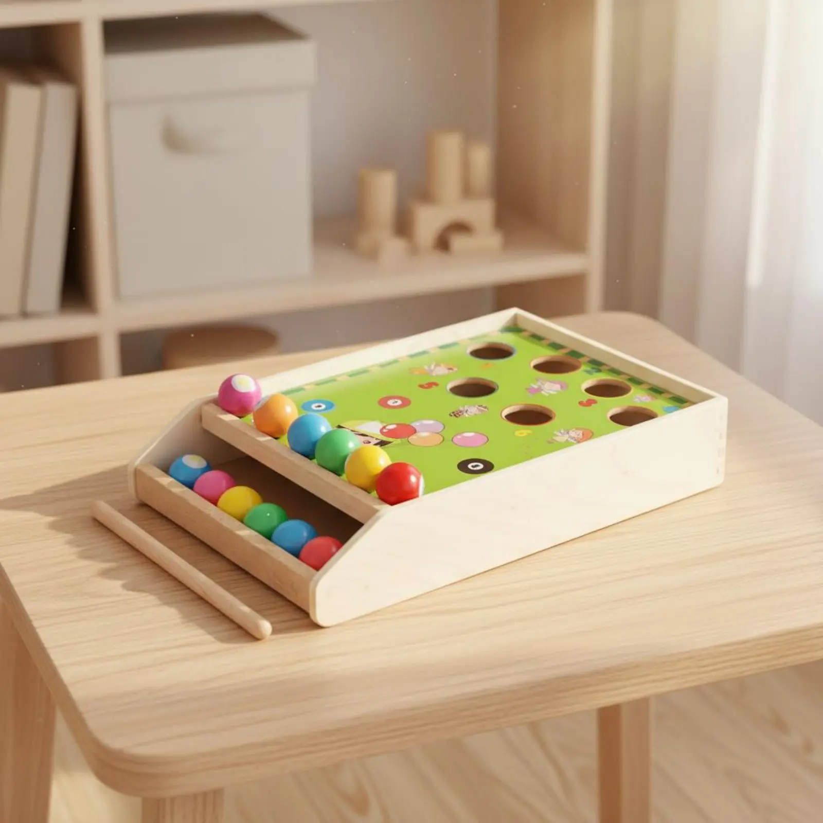 Mini Pool Table Toy Hand-Visual Coordination Mini Pool Table Desktop Billiard Game Portable Desktop Billiards Game for Playroom
Mini Pool Table Toy Hand-Visual Coordination Mini Pool Table Desktop Billiard Game Portable Desktop Billiards Game for Playroom