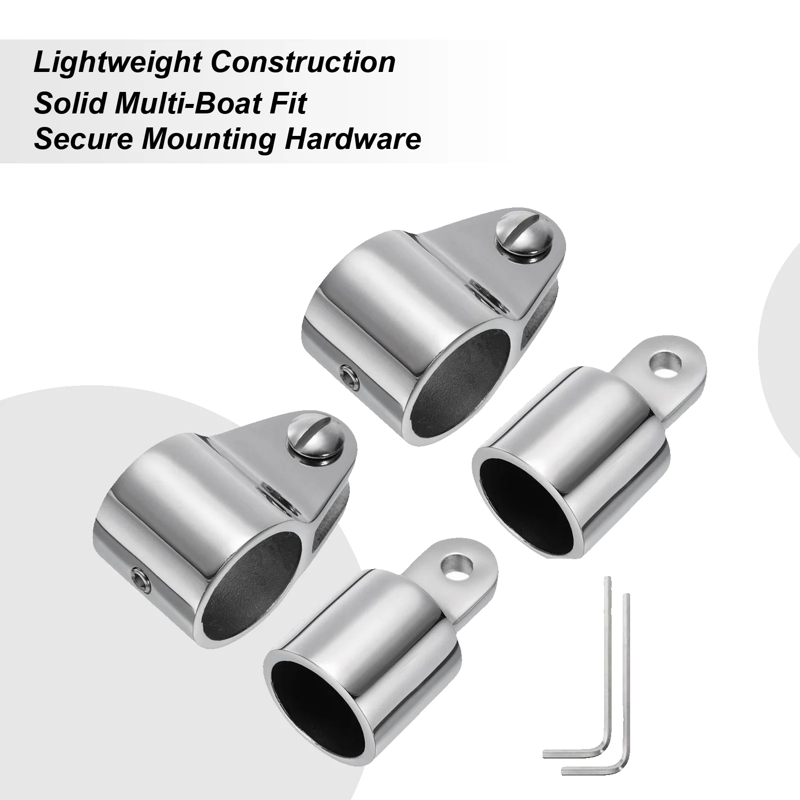 Boat Top Parts Yacht Accessories 2 Pieces Stainless Steel Awning Fixings Set Anti-Rust For Support Pole Sunshade Canopy Mounts
Boat Top Parts Yacht Accessories 2 Pieces Stainless Steel Awning Fixings Set Anti-Rust For Support Pole Sunshade Canopy Mounts
