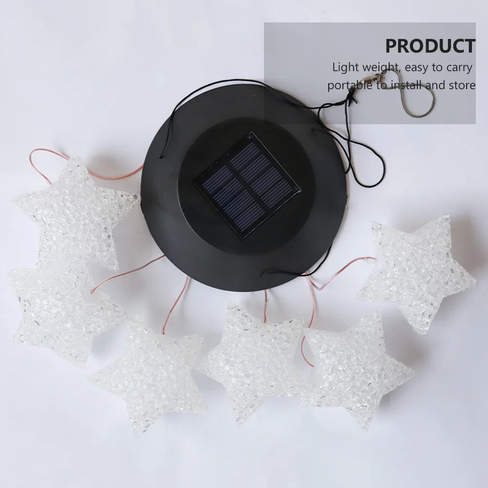 1Pcs Colorful Solar Power Wind Chime Lamp Star Shape Hanging Light Portable Decorative Night Lamp for Christmas Garden
1Pcs Colorful Solar Power Wind Chime Lamp Star Shape Hanging Light Portable Decorative Night Lamp for Christmas Garden
