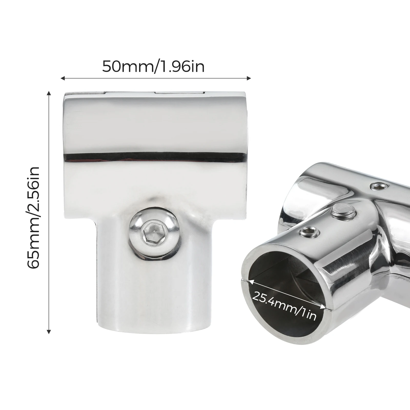 1 Pc 3 Way 90 Degree Boat Handrail Tee Fitting 25mm Tube 316 Stainless Steel Boat Marine Handrail for Boat Yacht Kayak Silver
1 Pc 3 Way 90 Degree Boat Handrail Tee Fitting 25mm Tube 316 Stainless Steel Boat Marine Handrail for Boat Yacht Kayak Silver