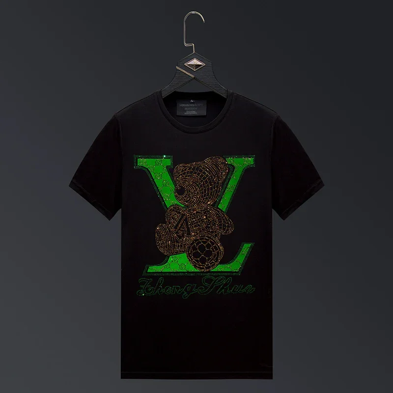 2024 Bear Rhinestones Cartoon T Shirts Men Fashion Streetwear High Quality Short Sleeve O Neck Slim T-shirts Man Camiseta Hombre
2024 Bear Rhinestones Cartoon T Shirts Men Fashion Streetwear High Quality Short Sleeve O Neck Slim T-shirts Man Camiseta Hombre