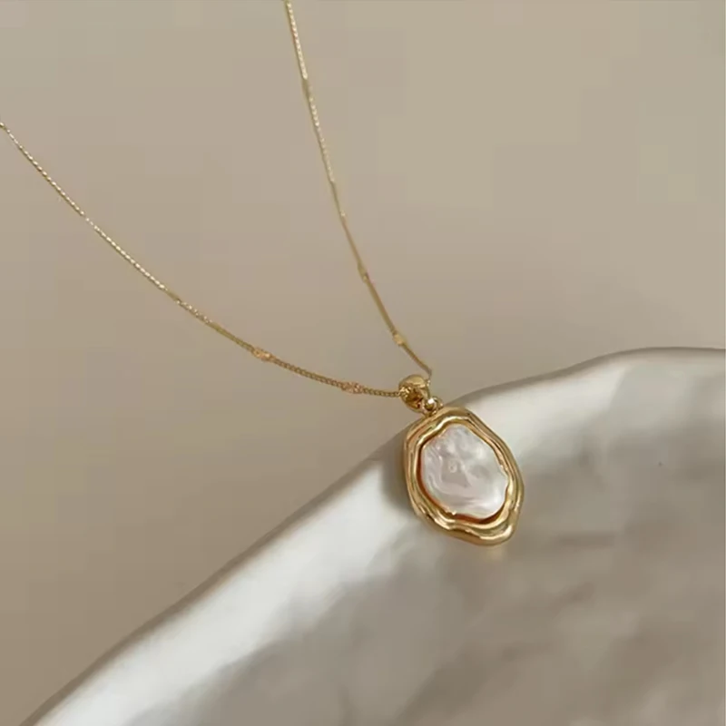 Euro-American Irregular Aesthetics Baroque Imitation Pearl Necklace Women Personalized Accessory Fashion Jewelry Gifts Wholesale
Euro-American Irregular Aesthetics Baroque Imitation Pearl Necklace Women Personalized Accessory Fashion Jewelry Gifts Wholesale