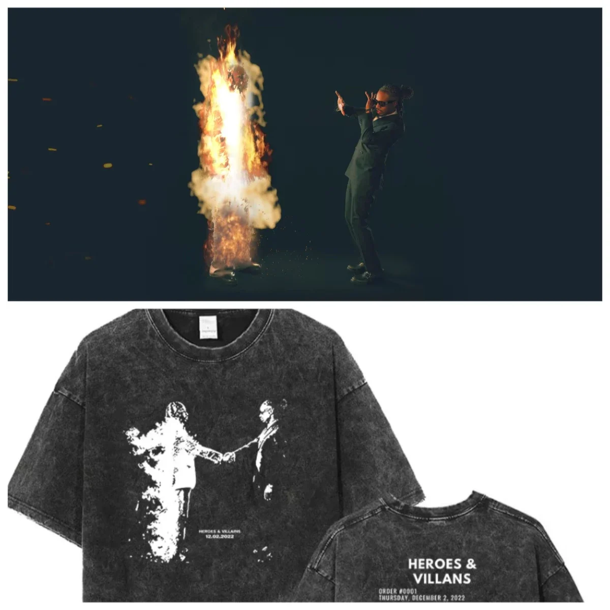 Rapper Metro Boomin Heroes and Villains New Album T Shirts Y2k Men's Gothic Vintage Washed Oversized T-shirt Hip Hop Streetwear
Rapper Metro Boomin Heroes and Villains New Album T Shirts Y2k Men's Gothic Vintage Washed Oversized T-shirt Hip Hop Streetwear