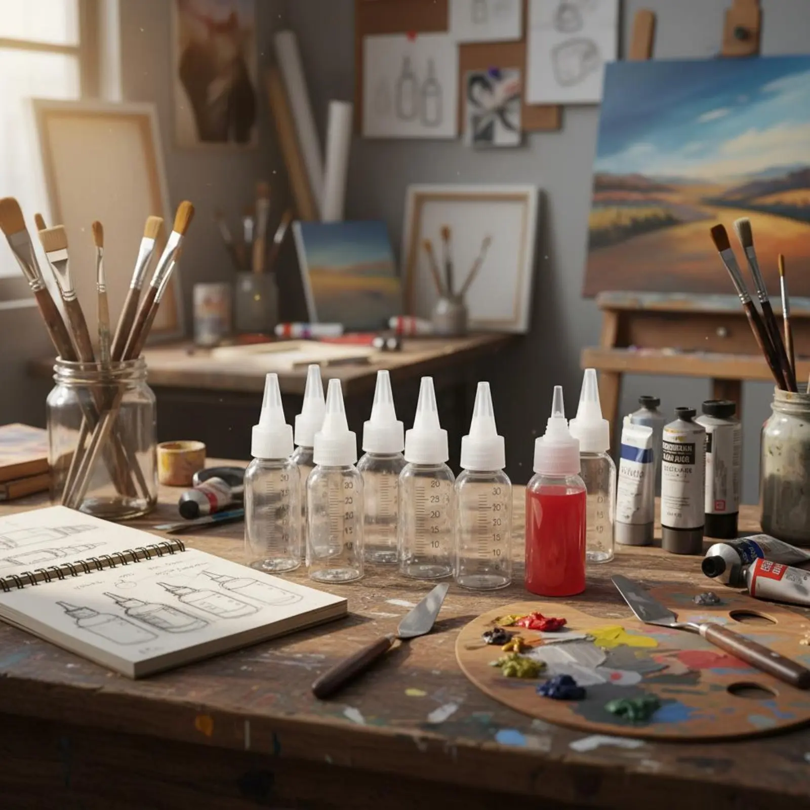 Набор из 10 пластиковых бутылок для хранения краски, многоразовые емкости для смешивания красок, художественные принадлежности с точным контролем потока, включают воронки для художников
Набор из 10 пластиковых бутылок для хранения краски, многоразовые емкости для смешивания красок, художественные принадлежности с точным контролем потока, включают воронки для художников