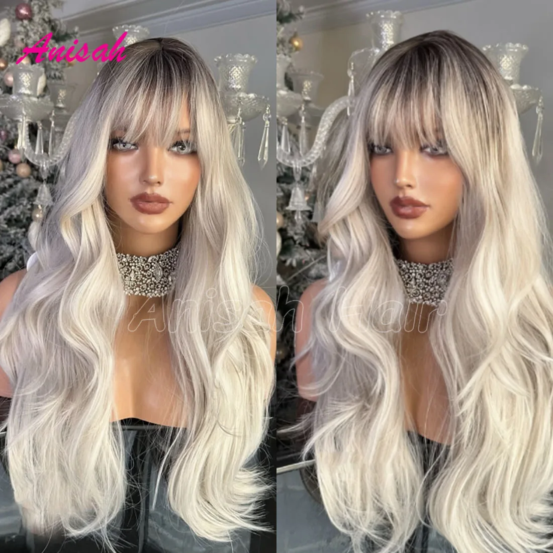 Ombre Ash Blonde Body Wave Lace Front Human Hair Wig With Bang Baby Hair Dark Root Virgin Human Hair Glueless Wigs For Women
Ombre Ash Blonde Body Wave Lace Front Human Hair Wig With Bang Baby Hair Dark Root Virgin Human Hair Glueless Wigs For Women