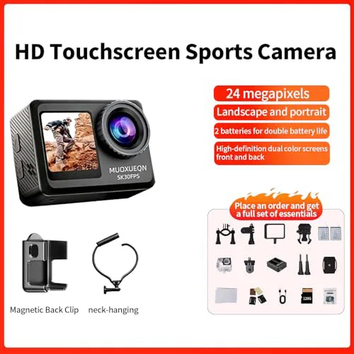 Action Camera,Underwater Camera,5K Ultra Hd Wi-Fi Control,With Eis/Dual Touch Screen,Landscape/Portrait Switching Sports Camera
Action Camera,Underwater Camera,5K Ultra Hd Wi-Fi Control,With Eis/Dual Touch Screen,Landscape/Portrait Switching Sports Camera