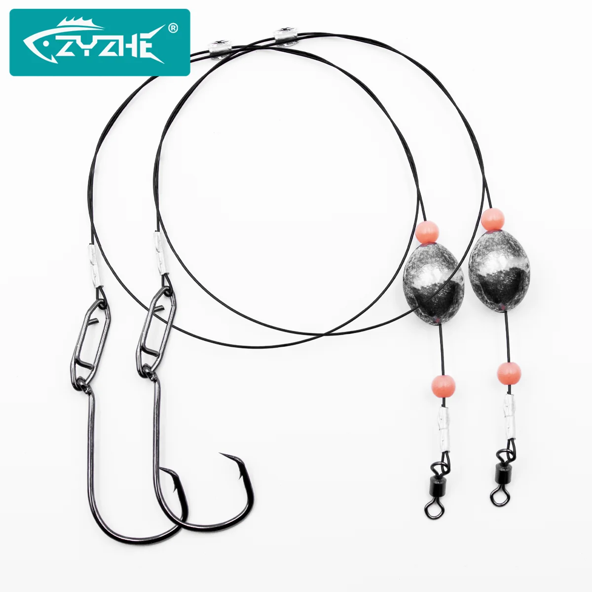 ZYZ 2pcs Fishing Carolina Rig Saltwater Grouper Rigs Drum Rig Surf Fishing Rigs with 28g Egg Sinker Circle Hooks Ready Rigs
ZYZ 2pcs Fishing Carolina Rig Saltwater Grouper Rigs Drum Rig Surf Fishing Rigs with 28g Egg Sinker Circle Hooks Ready Rigs