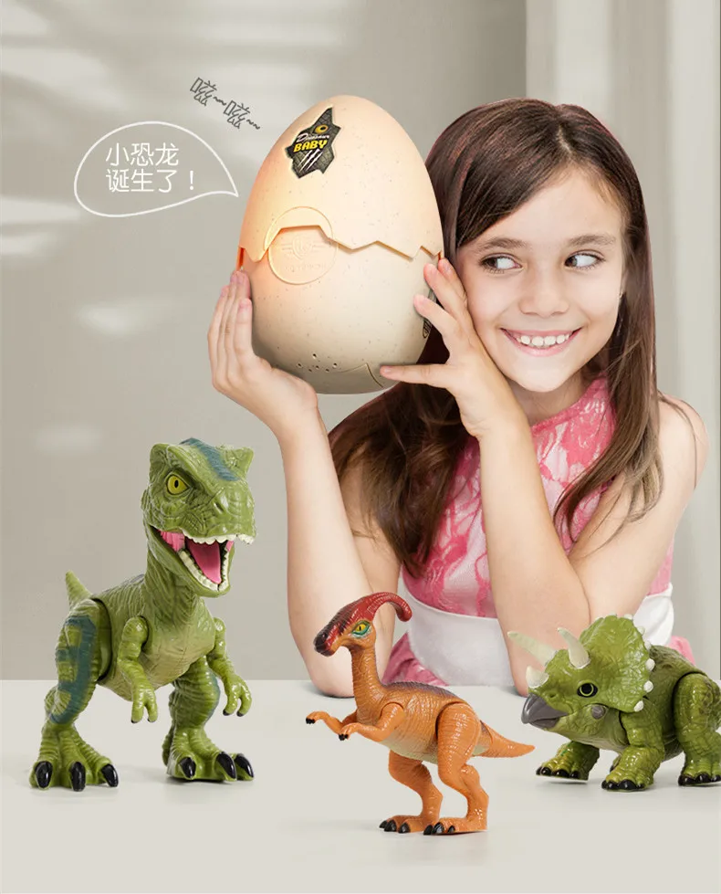 High quality With LED Sound Dinosaur toys Hatching dinosaur eggs Toy Tyrannosaurus Triceratops Raptor puzzle baby Birthday gift
High quality With LED Sound Dinosaur toys Hatching dinosaur eggs Toy Tyrannosaurus Triceratops Raptor puzzle baby Birthday gift