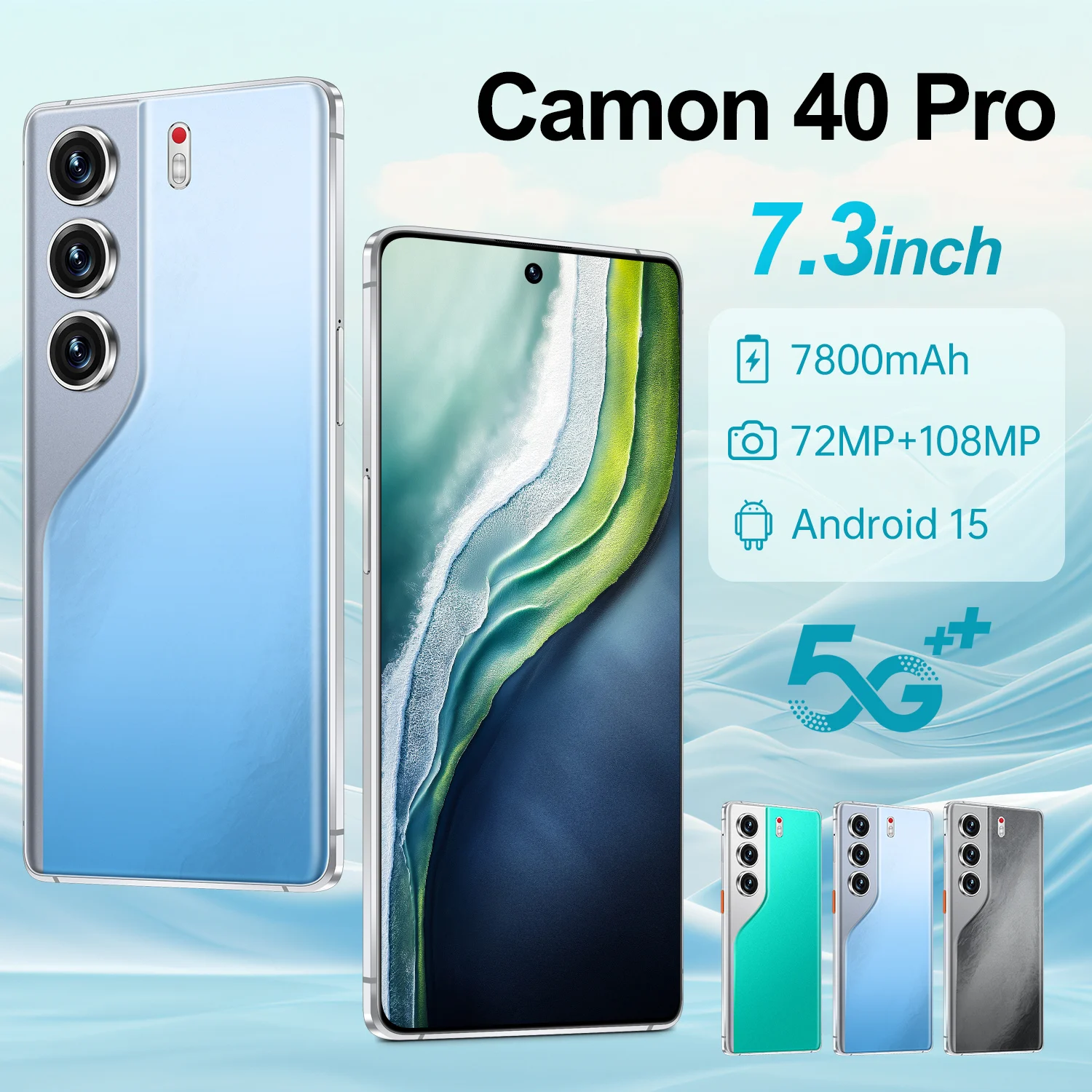 Camon 40 Pro Global Edition 2025 7.3inch HD Original Smart Dual Card 7800mAh Battery Facial Recognition Function
Camon 40 Pro Global Edition 2025 7.3inch HD Original Smart Dual Card 7800mAh Battery Facial Recognition Function