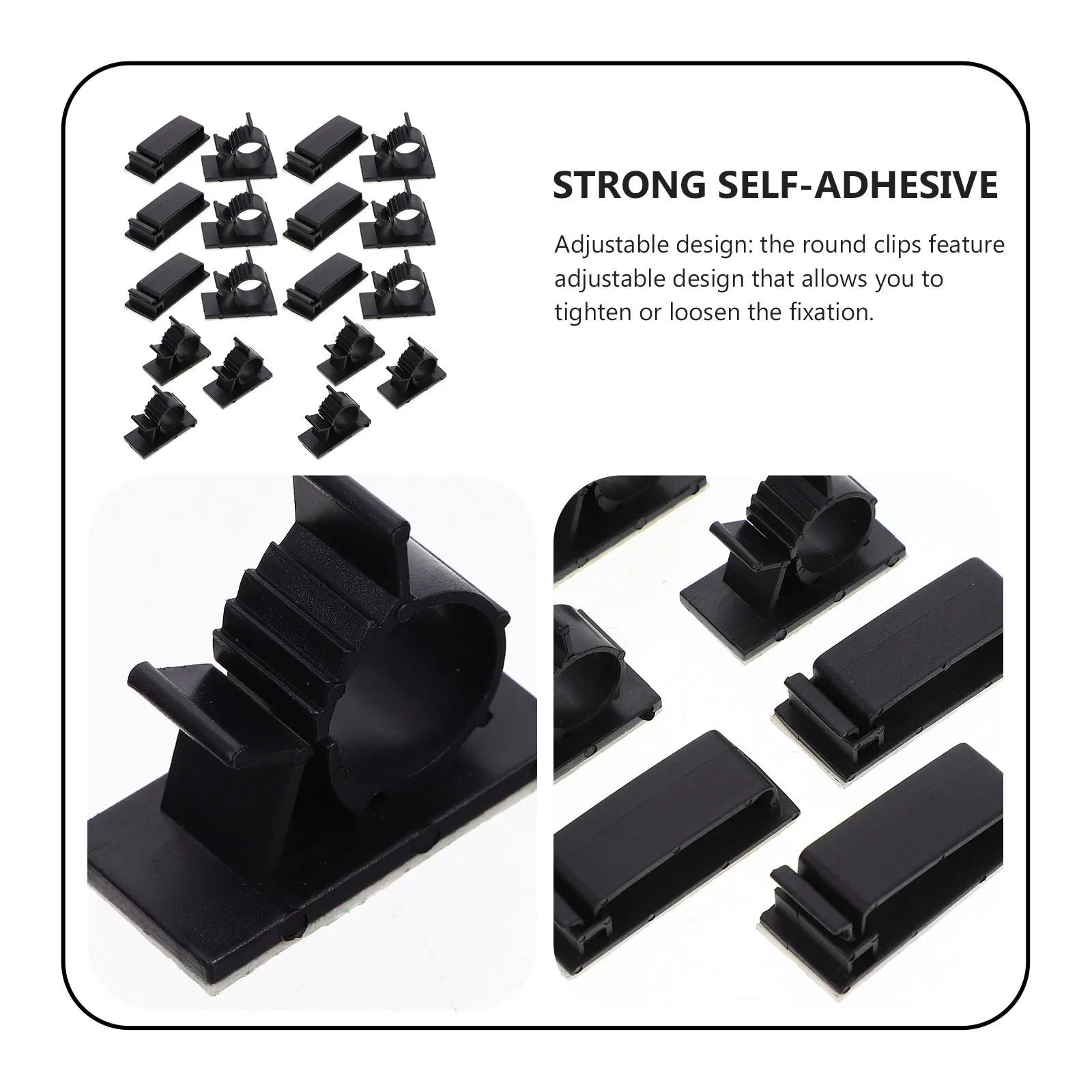 18 Pcs Cable Management Self Adhesive Wire Clips Small Wiring Button Adjustable Holder Cord ganizer Electric Cord ganizers Wire
18 Pcs Cable Management Self Adhesive Wire Clips Small Wiring Button Adjustable Holder Cord ganizer Electric Cord ganizers Wire