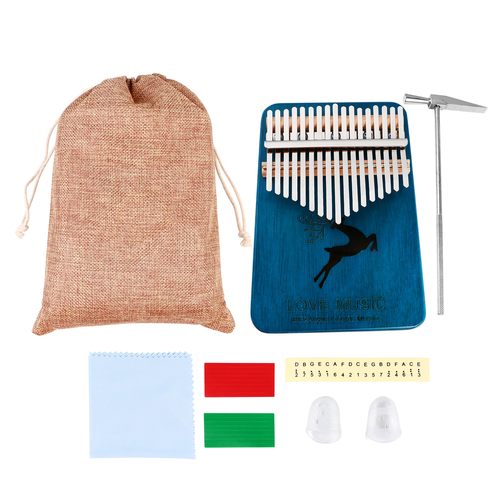 Wooden Thumb Piano Creative Instrument Kalimba Educational Toy Fully Equipped Durable Portable Musical Beginners
Wooden Thumb Piano Creative Instrument Kalimba Educational Toy Fully Equipped Durable Portable Musical Beginners