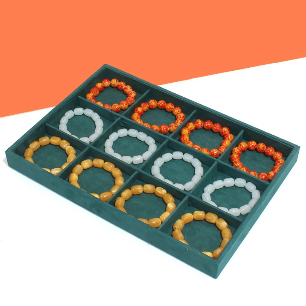 High Quality Velvet Jewelry Storage Tray Large Capacity Green Jewelry Organizer One Layer Bracelet Storage Plate Jewelry Display
High Quality Velvet Jewelry Storage Tray Large Capacity Green Jewelry Organizer One Layer Bracelet Storage Plate Jewelry Display