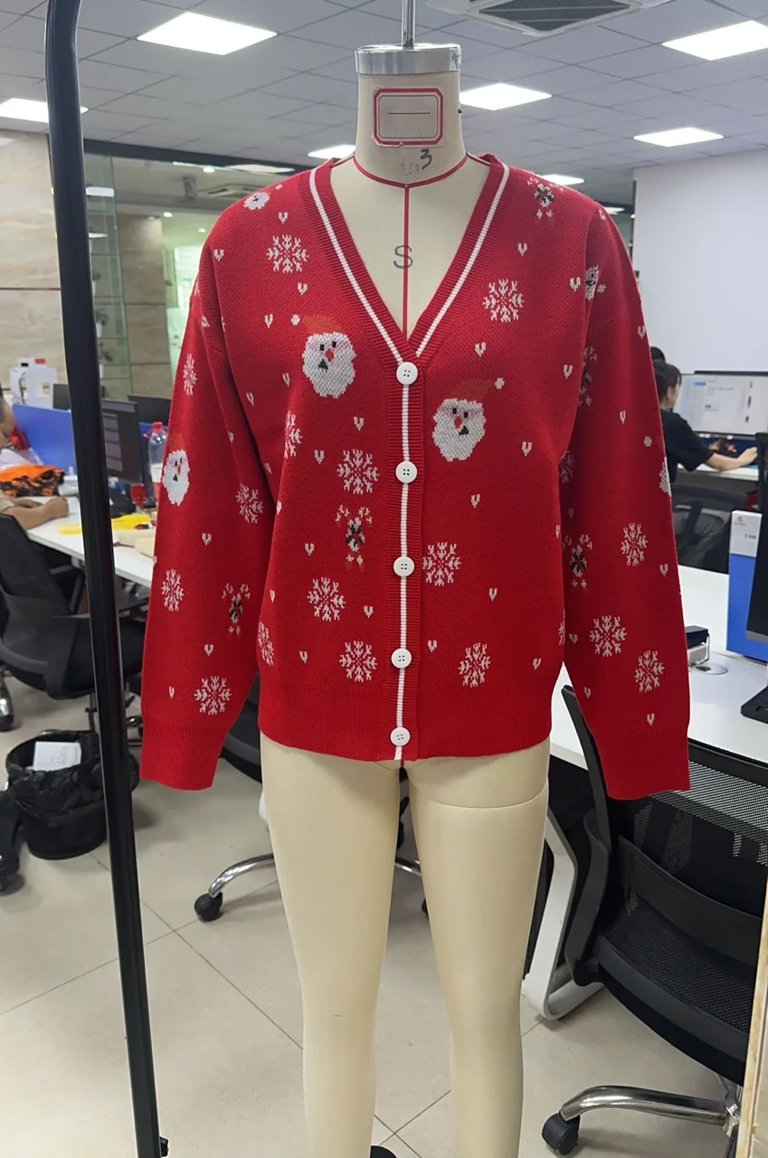 2026 Новогодний зимний женский теплый повседневный вязаный рождественский кардиган на пуговицах, модный рождественский красный кардиган с длинными рукавами, вязаная куртка
2026 Новогодний зимний женский теплый повседневный вязаный рождественский кардиган на пуговицах, модный рождественский красный кардиган с длинными рукавами, вязаная куртка