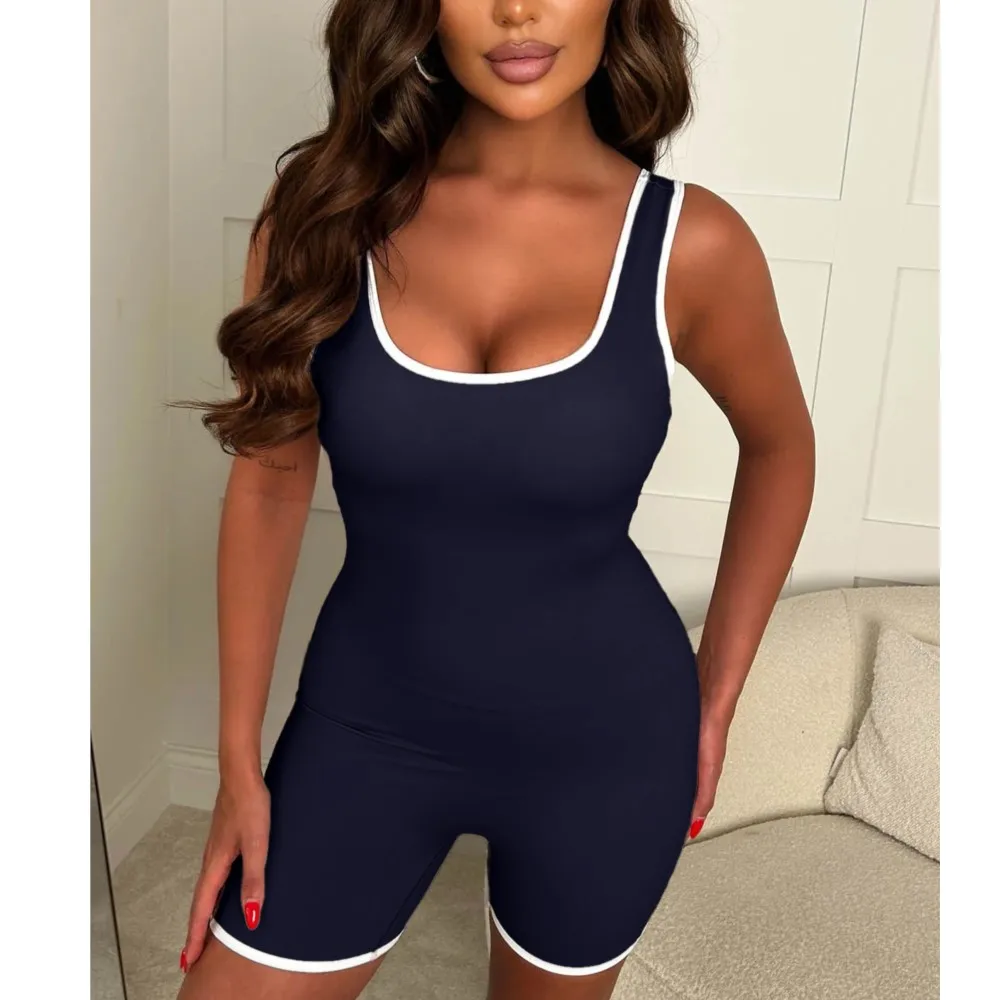 Women's Jumpsuit Solid Color Sleeveless Slim Sexy Hot Girl Jumpsuites Yoga Sports Vest Fitness Motorcycle Casual Rompers Vintage
Women's Jumpsuit Solid Color Sleeveless Slim Sexy Hot Girl Jumpsuites Yoga Sports Vest Fitness Motorcycle Casual Rompers Vintage