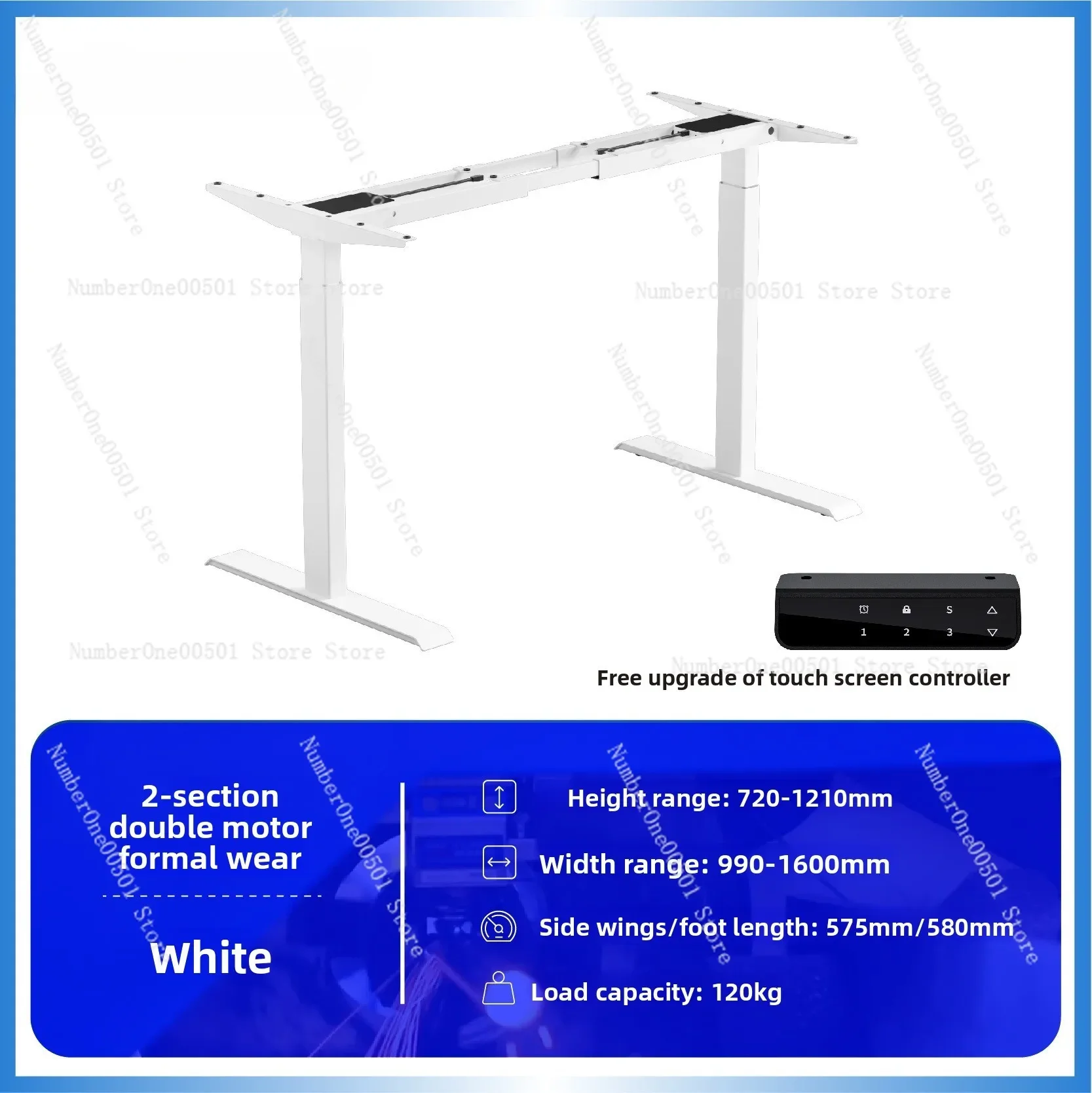 Intelligent Dual Motor Electric Standing Desk Frame Height Adjustable Legs for Office Gaming Computer Desk -095
Intelligent Dual Motor Electric Standing Desk Frame Height Adjustable Legs for Office Gaming Computer Desk -095