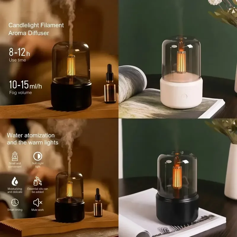HOMEFISH Home Portable Aroma Diffuser USB Air Humidifier Essential Oil Night Light Cold Mist Maker Sprayer for Gift Bedroom
HOMEFISH Home Portable Aroma Diffuser USB Air Humidifier Essential Oil Night Light Cold Mist Maker Sprayer for Gift Bedroom