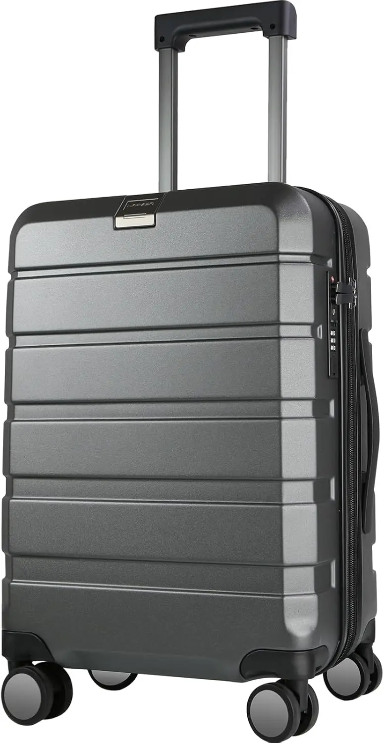 Hardside Expandable Carry On Luggage with Spinner Wheels, Durable Suitcase with USB Port, 20-Inch Steel Grey
Hardside Expandable Carry On Luggage with Spinner Wheels, Durable Suitcase with USB Port, 20-Inch Steel Grey