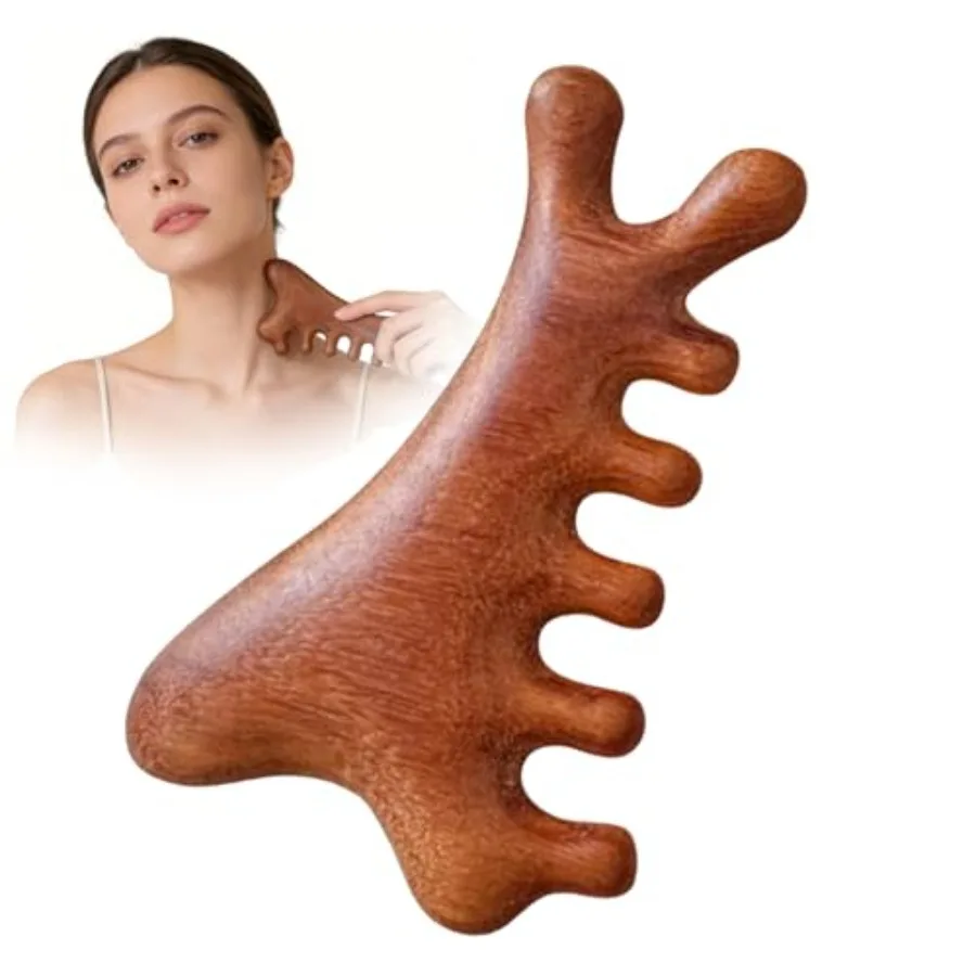 Natural Sandalwood Massage Comb for Hair and Body, Wide Tooth Wooden Brush, Portable Multi-Use Daily Care Tool
Natural Sandalwood Massage Comb for Hair and Body, Wide Tooth Wooden Brush, Portable Multi-Use Daily Care Tool