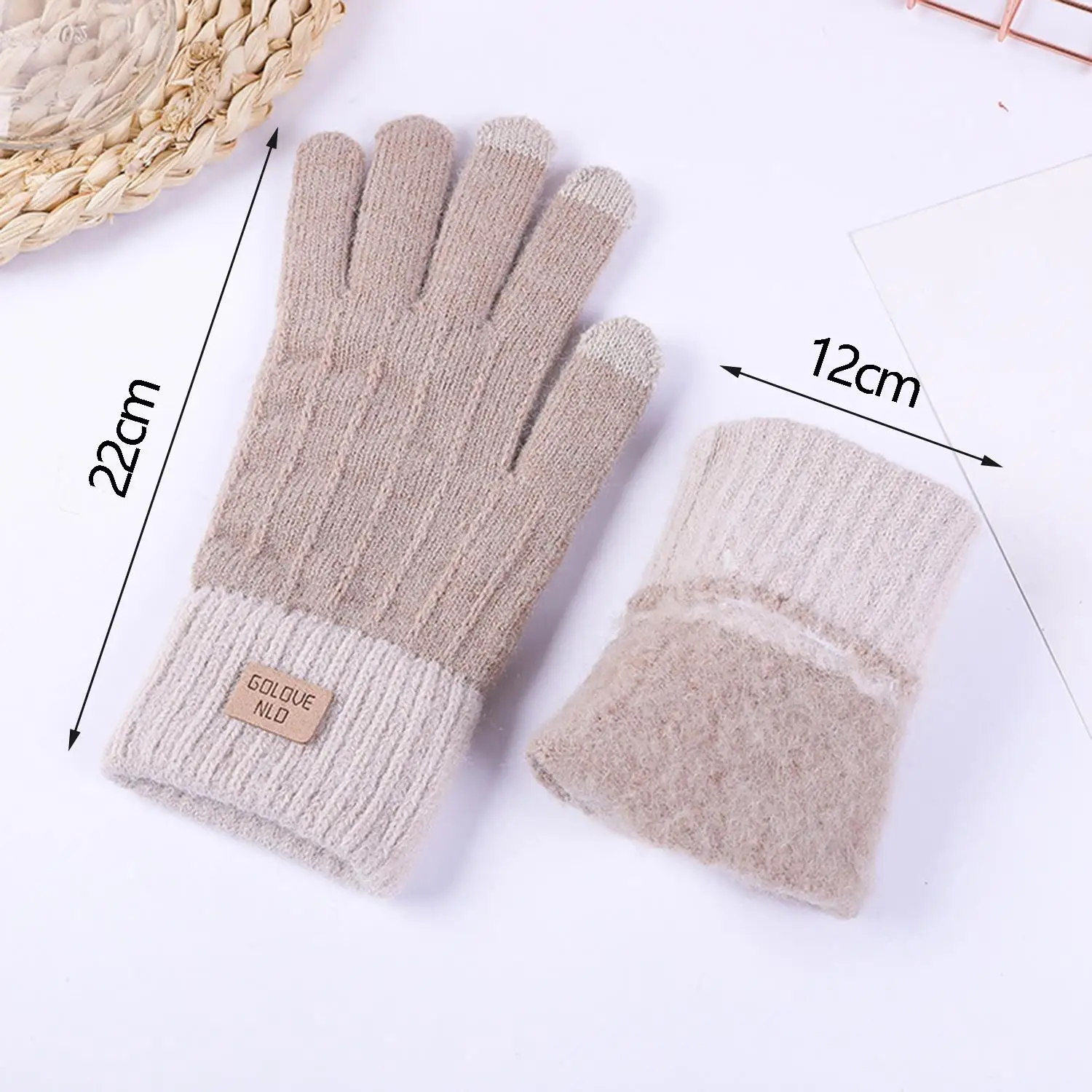 1 пара вязаных перчаток с сенсорным экраном, зимний подарок, защита от холода, теплая флисовая подкладка, полный палец для женщин и девочек
1 пара вязаных перчаток с сенсорным экраном, зимний подарок, защита от холода, теплая флисовая подкладка, полный палец для женщин и девочек